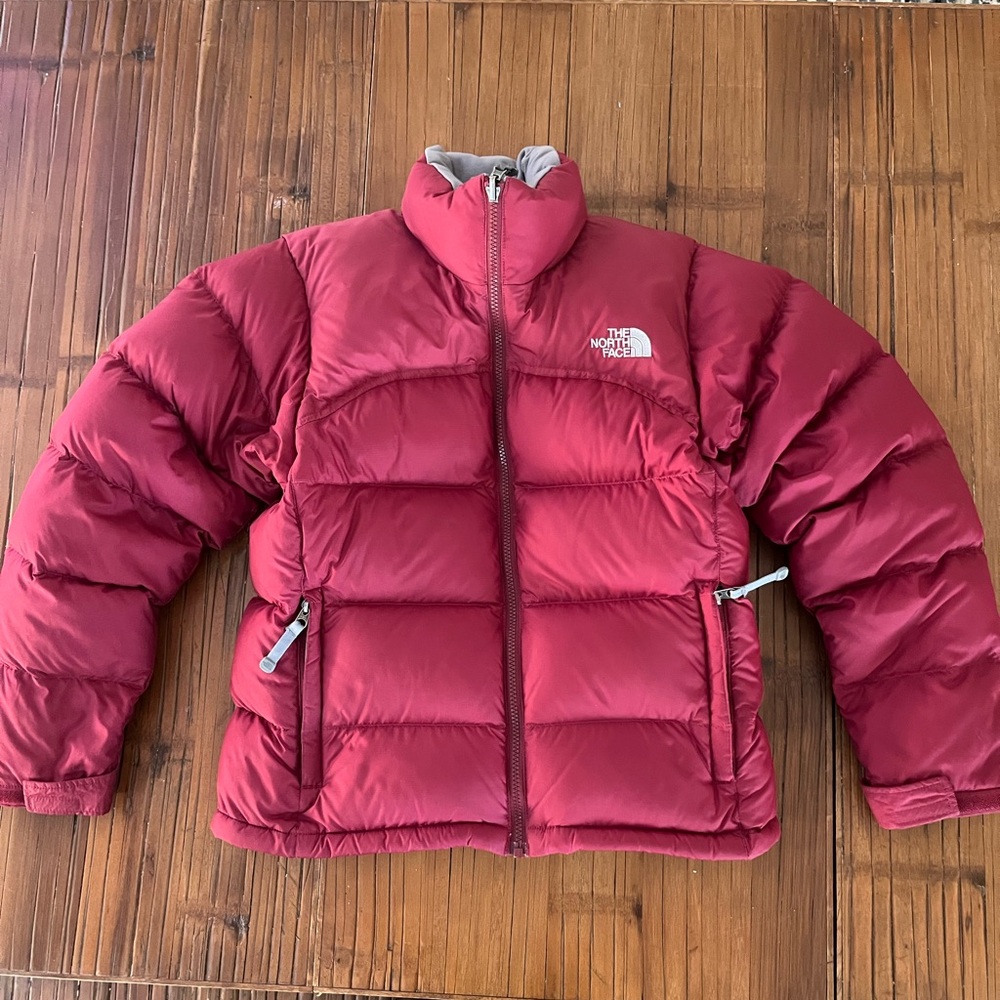 The North Face Woman’s Burgundy Puffer Jacket